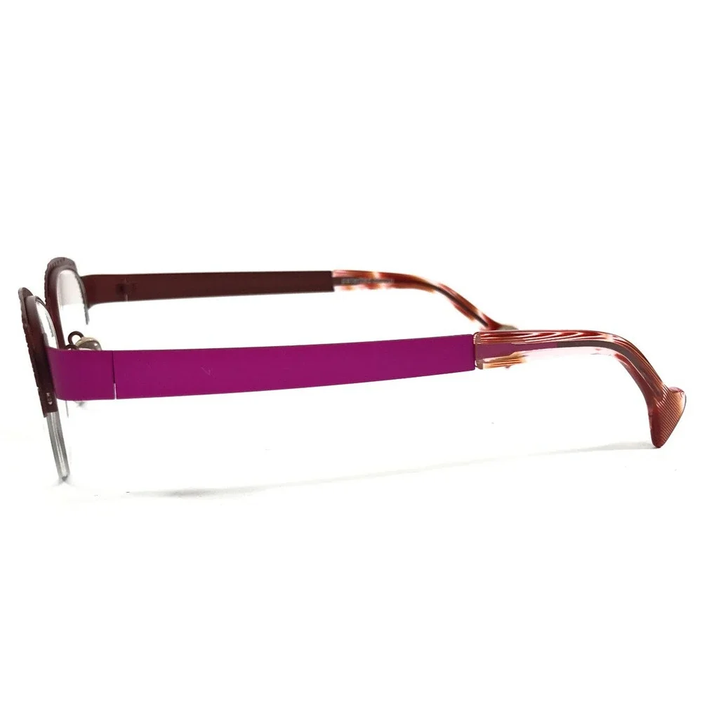 BOZ Eyeglasses Frames ZADIG 8090 Matte Brown Pink Fuchsia 49-19-135